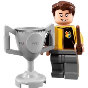 Harry Potter Cedric Diggory Custom Minifigure Holding Triwizard Cup Wizard Duel Collectible Universe Compatible Blocks