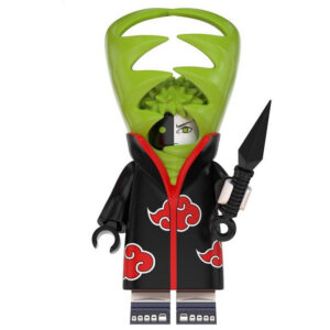 Naruto Zetsu Custom Minifigure Akatsuki Spy Holding Kunai High-Quality ABS Plastic Collectible