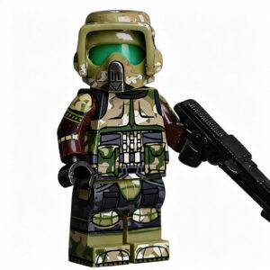 Star Wars 41st Elite Corps Scout Custom Minifigure Holding Blaster Tactical Gear High-Quality ABS Plastic
