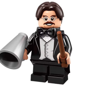 Harry Potter Professor Filius Flitwick Custom Minifigure Holding Wand Teaching Magical Performance Premium ABS Material Compatible Brick System