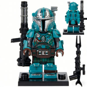Star Wars Dark Green Heavy Infantry Custom Minifigure Armed Standing Battle Ready High-quality ABS Plastic Precision Injection Molding