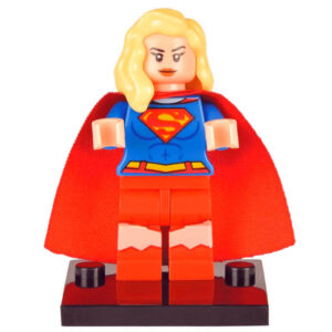 DC Comics Supergirl Custom Minifigure Standing Heroic Pose High-quality ABS Plastic Hand-assembled