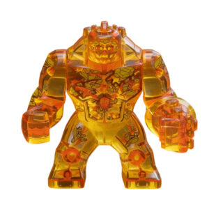 Fire Element Marvel Big Minifigure Large Scale Transparent Orange Lava Effect Collectible Figure