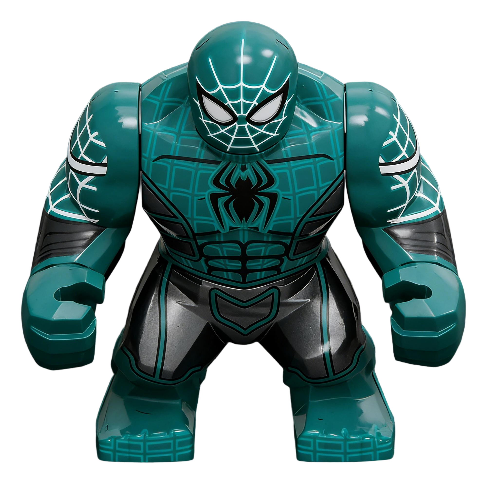 Spider-Man Marvel Big Figure Collectible Teal and Black Dynamic Pose