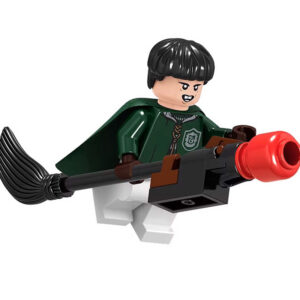 Harry Potter Marcus Flint Custom Minifigure Flying on Broomstick Quidditch Action Figure High-Quality ABS Plastic Collectible