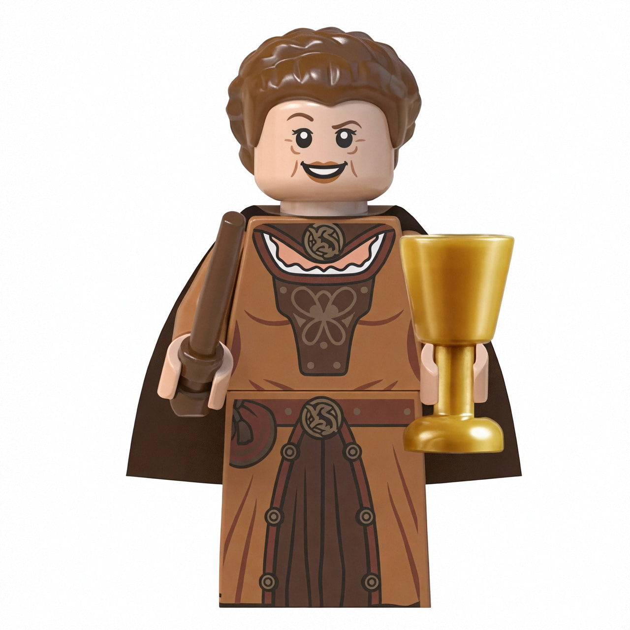 Harry Potter Helga Hufflepuff Custom Minifigure Holding Chalice Standing Pose High-Quality Collectible