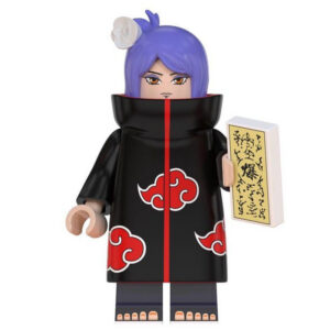 Naruto Konan Custom Minifigure Paper Angel Holding Scroll High-Quality ABS Plastic Precision Injection Molding