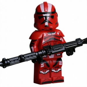 Star Wars Shock Trooper Clone Heavy Custom Minifigure Holding Blaster Standing Pose High-quality ABS Plastic Precision Injection Molding Compatible with Building Bricks