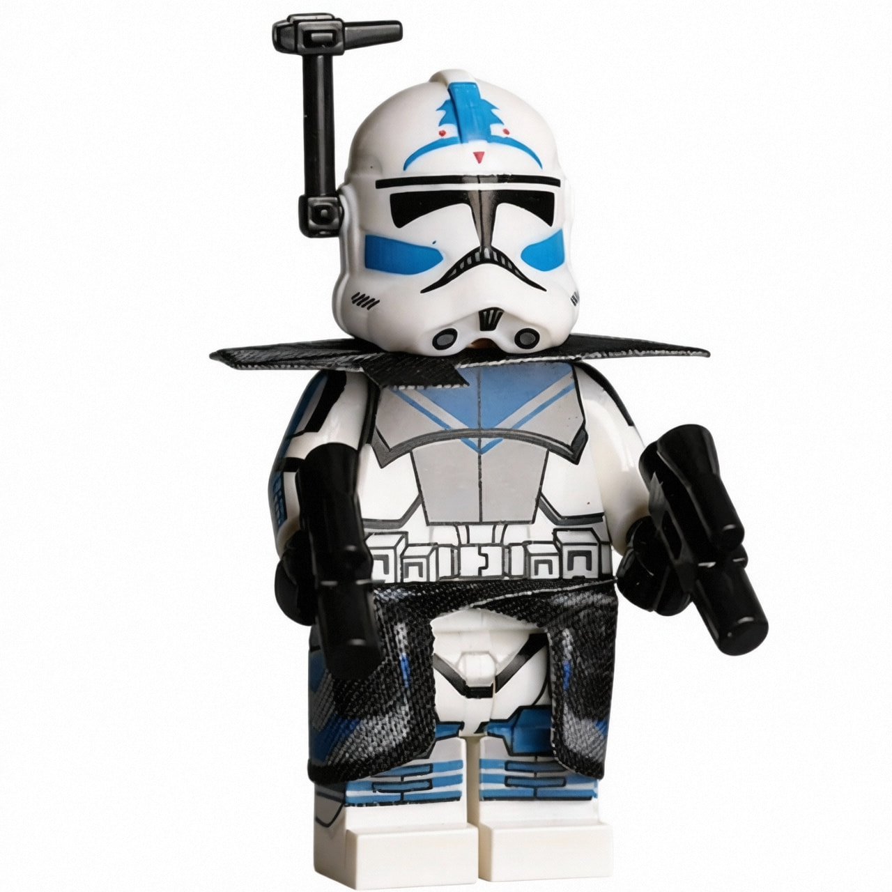 Star Wars 501st Legion Clone Trooper Custom Minifigure Holding Blaster Tactical Gear Compatible with Building Bricks