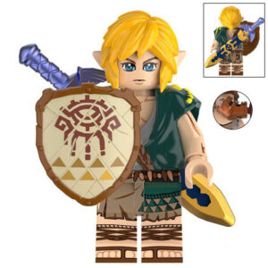 The Legend of Zelda Link Custom Minifigure Archaic Tunic Shield and Sword Adventure Collectible Universe Compatible