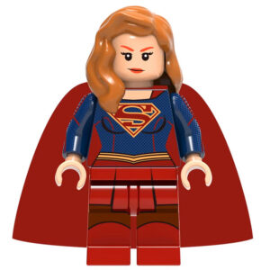 DC Comics Supergirl Custom Minifigure Standing Heroic Pose High-Quality ABS Plastic