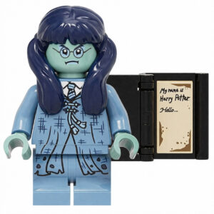 Harry Potter Moaning Myrtle Custom Minifigure Ghost Holding Book Collectible Universe Compatible