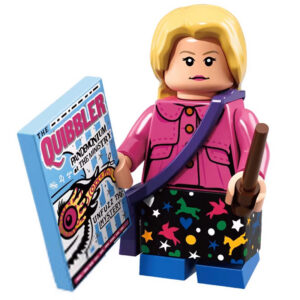 Harry Potter Luna Lovegood Custom Minifigure Holding The Quibbler Wizarding World Collectible Universe Compatible with Building Bricks