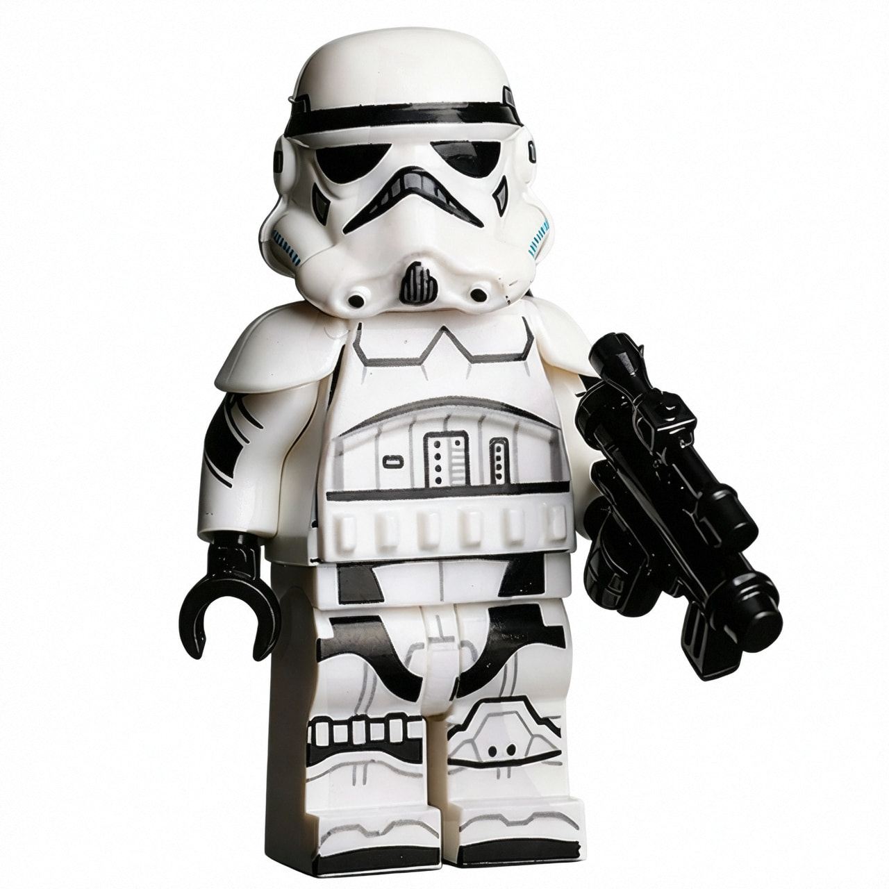Star Wars Imperial Stormtrooper Custom Minifigure Holding Blaster Standing Pose Premium ABS Material