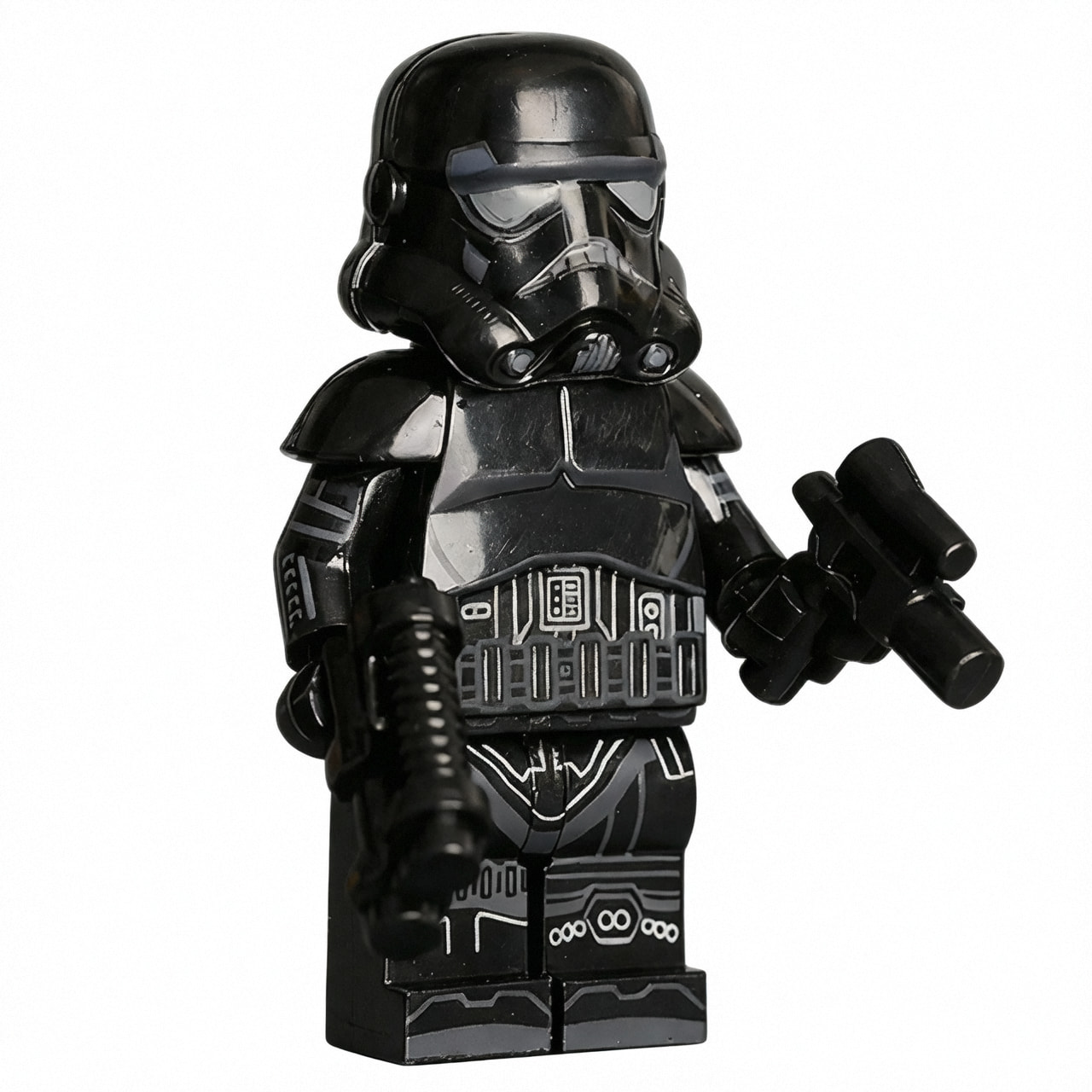 Star Wars Imperial Death Trooper Elite Custom Minifigure Holding Blaster Standing Pose High-Quality ABS Plastic Compatible with Brick System Building Blocks