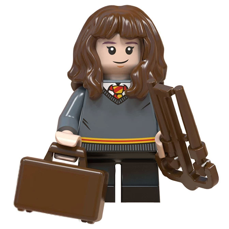 Harry Potter Hermione Granger Custom Minifigure Holding Suitcase Carrying Wand High-quality ABS plastic precision injection molding compatible with standard brick systems