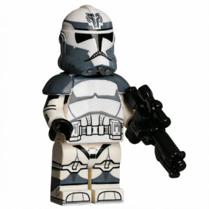 Star Wars Wolfpack Scout Commander Custom Minifigure Holding Blaster Standing Ready Movie Accurate Details