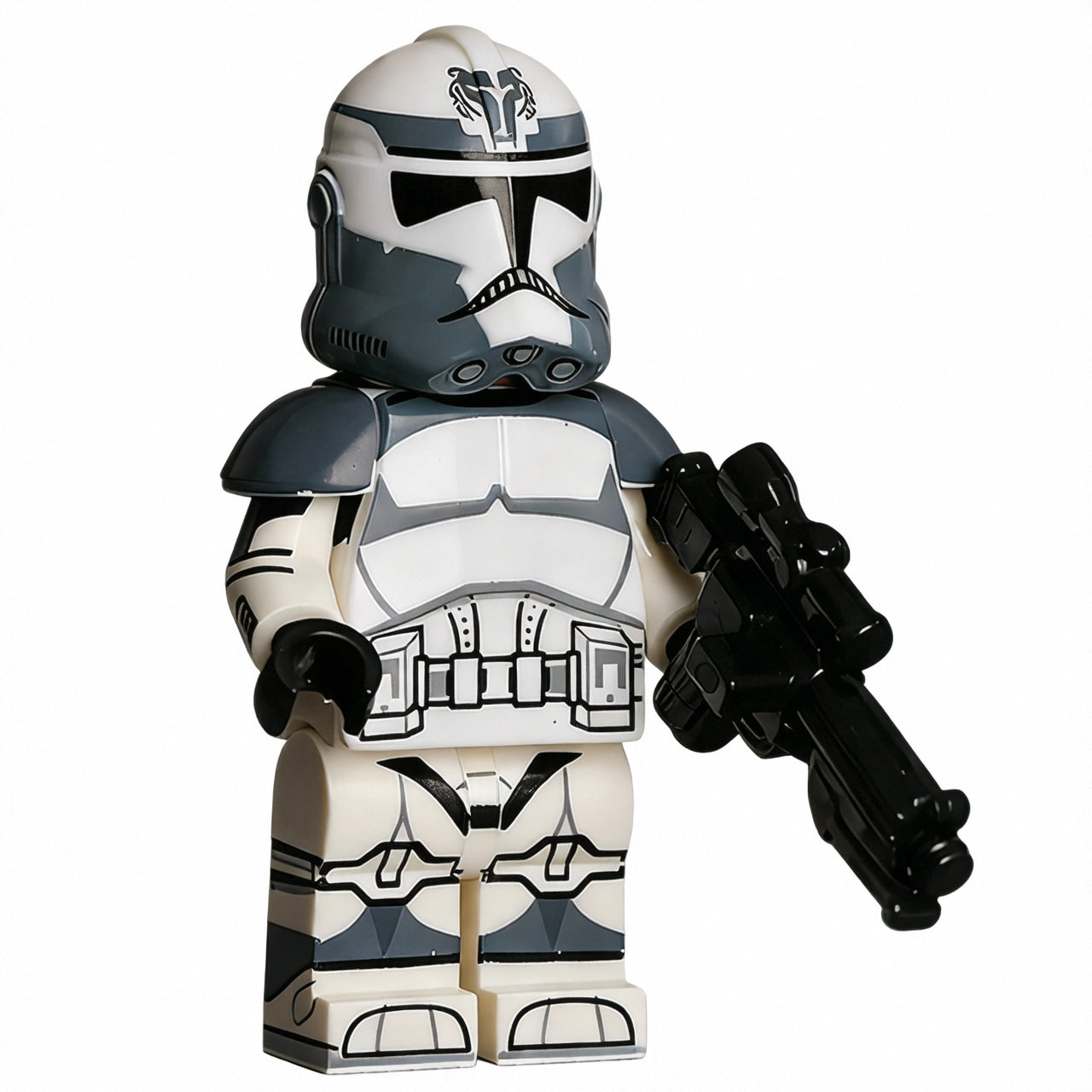 Star Wars Wolfpack Scout Commander Custom Minifigure Holding Blaster Standing Ready Movie Accurate Details