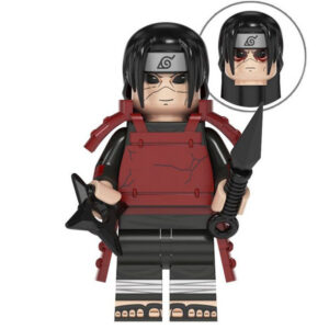 Naruto Itachi Uchiha Custom Minifigure Ninja Combat Ready Holding Kunai and Shuriken High-quality ABS plastic precision injection molding compatible with major building block systems