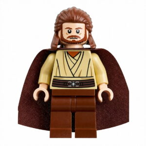 Star Wars Qui-Gon Jinn Custom Minifigure High-Quality ABS Plastic Precision Injection Molding Compatible with Major Building Blocks