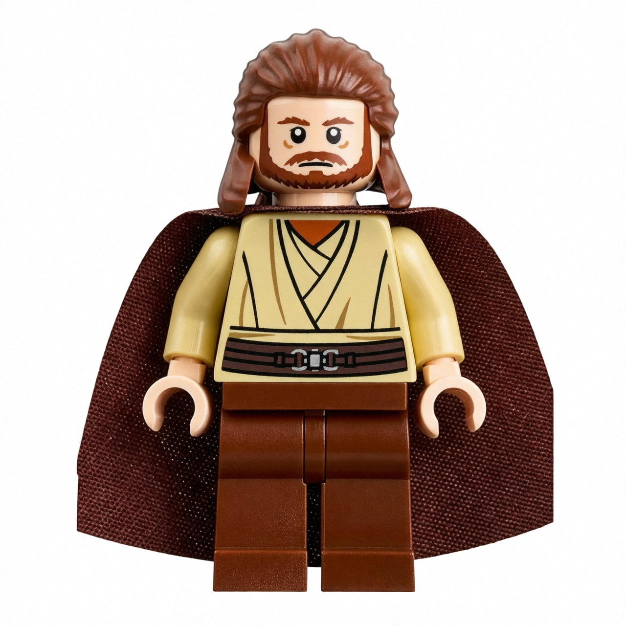 Star Wars Qui-Gon Jinn Custom Minifigure High-Quality ABS Plastic Precision Injection Molding Compatible with Major Building Blocks