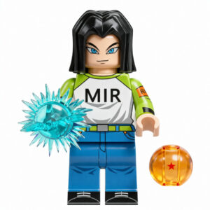 Dragon Ball Universe Android 17 Custom Minifigure MIR Ranger Outfit Energy Sphere Dragon Ball Accessory High-quality ABS plastic precision injection molding featuring high-quality print and premium ABS material
