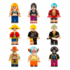 Thousand Sunny Pirate Ship Set with 9pcs One Piece Luffy Zoro Sanji Custom Minifigures Collectible Building Blocks Toys