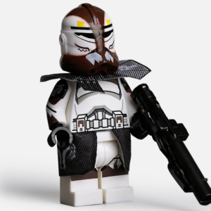 Star Wars Captain Rex Custom Minifigure Holding Blaster 501st Legion High-Quality ABS Plastic
