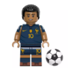 10pcs Football Superstars Mbappe Messi Ronaldo Custom Minifigures Champions League World Cup Scene Collectible Building Blocks Toys