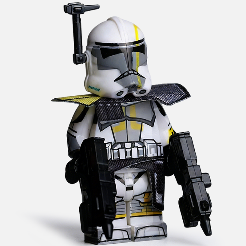 Star Wars 327th Star Corps Clone Trooper Custom Minifigure Armed Standing Ready High-Quality Collectible