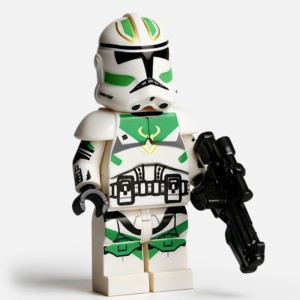 Star Wars 327th Star Corps Clone Pilot Custom Minifigure Holding Blaster Standing Ready Premium ABS Material