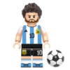 10pcs Football Superstars Mbappe Messi Ronaldo Custom Minifigures Champions League World Cup Scene Collectible Building Blocks Toys