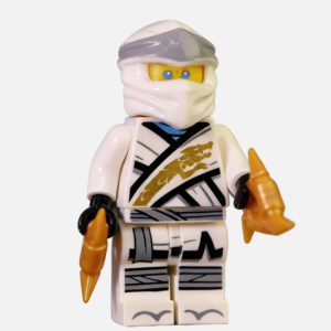 Ninjago Zane White Ninja Master of Ice Custom Minifigure High-Quality ABS Plastic Collectible Building Blocks