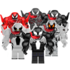 LEGO Compatible Venom Symbiote Big Figure Set – Venom Carnage Riot Anti-Venom Toxin Lasher Scream Style Minifigures
