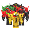 LEGO Compatible Venom Symbiote Big Figure Set – Venom Carnage Riot Anti-Venom Toxin Lasher Scream Style Minifigures