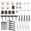 Medieval Weapon and Armor Accessories for LEGO-Compatible Minifigures, Swords, Axes, Shields, Helmets, and More