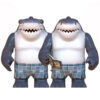 Suicide Squad King Shark Nanaue Figure Set with 2pcs LEGO-Compatible Custom Minifigures Collectible Building Blocks Toys