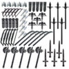 Medieval Weapon and Armor Accessories for LEGO-Compatible Minifigures, Swords, Axes, Shields, Helmets, and More