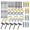 Medieval Weapon and Armor Accessories for LEGO-Compatible Minifigures, Swords, Axes, Shields, Helmets, and More