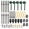 Medieval Weapon and Armor Accessories for LEGO-Compatible Minifigures, Swords, Axes, Shields, Helmets, and More