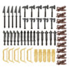 Medieval Weapon and Armor Accessories for LEGO-Compatible Minifigures, Swords, Axes, Shields, Helmets, and More