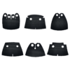 Cloaked Armored Winged Battle Minifigure Accessories for LEGO-Compatible Minifigures, Cape and Hood Parts