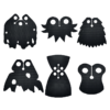 Cloaked Armored Winged Battle Minifigure Accessories for LEGO-Compatible Minifigures, Cape and Hood Parts