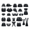 Cloaked Armored Winged Battle Minifigure Accessories for LEGO-Compatible Minifigures, Cape and Hood Parts