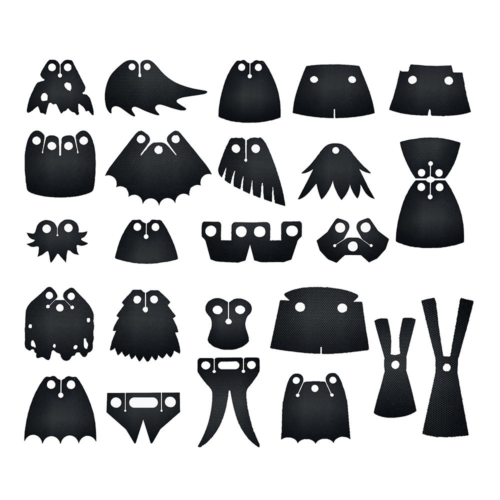 Cloaked Armored Winged Battle Minifigure Accessories for LEGO-Compatible Minifigures, Cape and Hood Parts